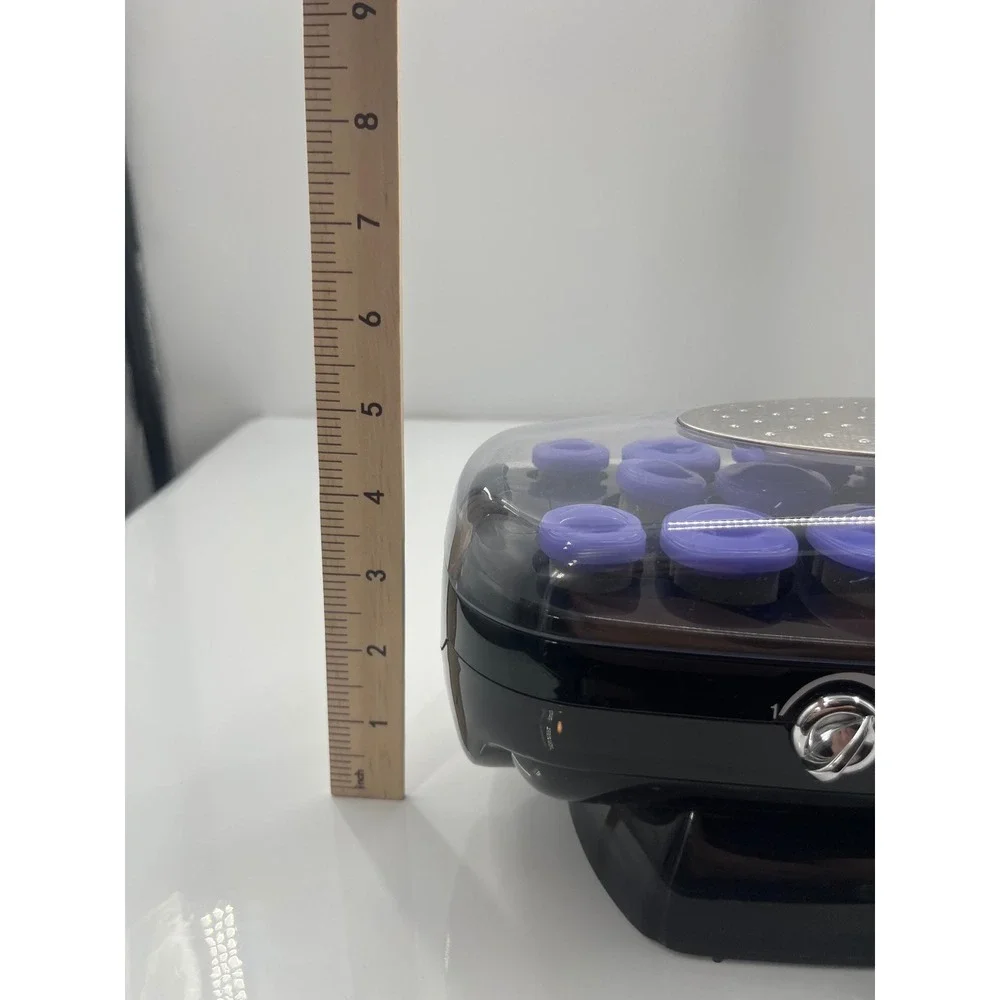 InfinitiPro by Conair Instant Heat Ceramic Flocked Hair Setter 12 Rollers Black